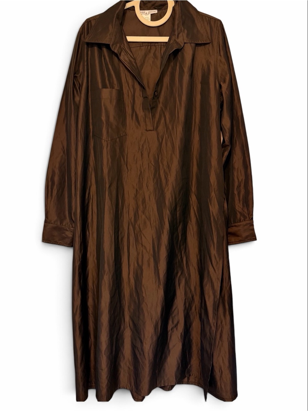 Sara Pacini (Made in Italy) NWT Metallic Shimmer Long Dressy Tunic Size Medium